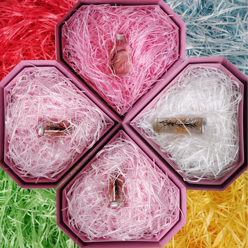厂家现货彩色拉菲草100克褶皱拉菲草装饰防震填充物礼品填充纸丝 6号