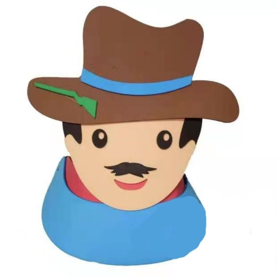 小红帽故事道具爷爷奶饰表演道具大灰狼头套动物面具立体猎人帽子儿童