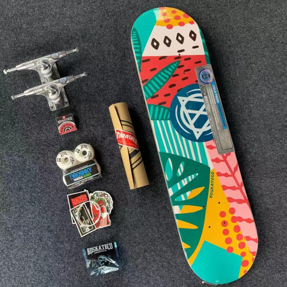 西班牙全进口bd nomad 滑板初学者成人男生青少年新手双翘板 drkshky