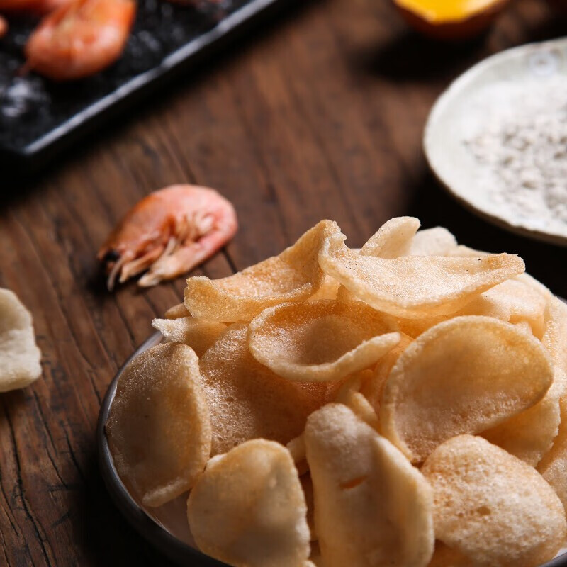 啪啪通印尼进口大虾片35虾含量巴厘岛特产网红食下午茶小吃85g鲜虾片