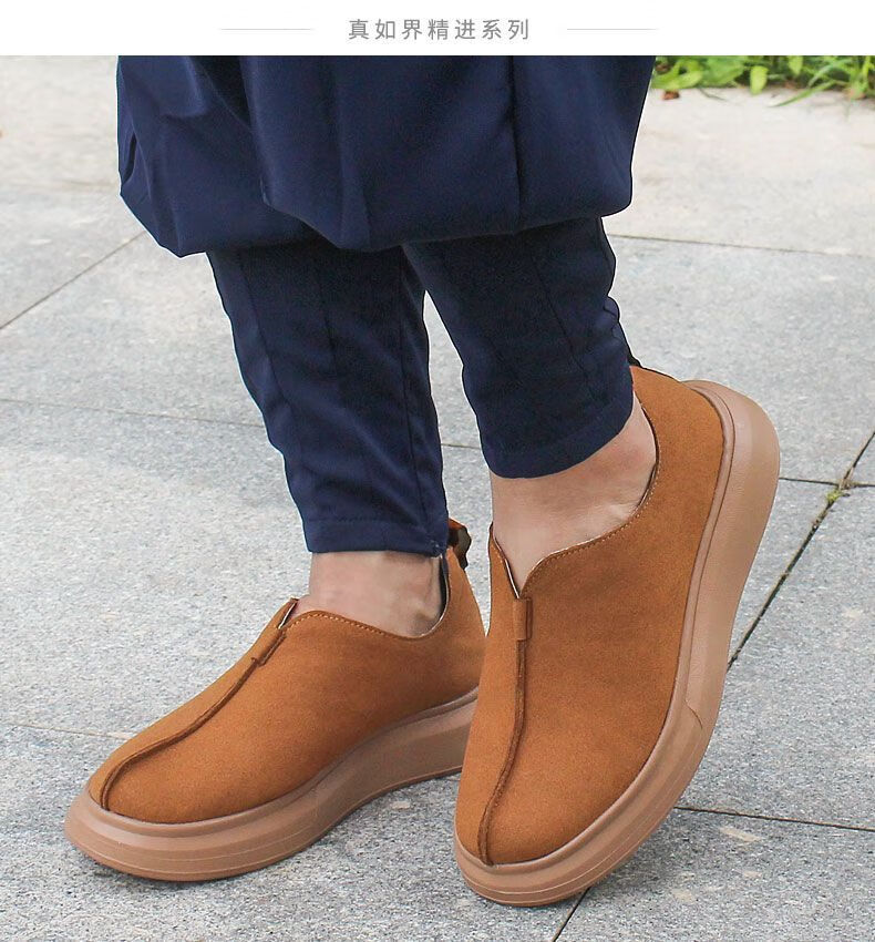 偌聿 僧鞋春秋超轻透气舒适厚底鞋和尚鞋柔软底防滑耐磨僧鞋轻便耐穿