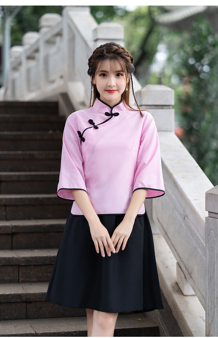 民国学生装五四运动女五四青年装风女装中山装男班服舞台表演合唱服装