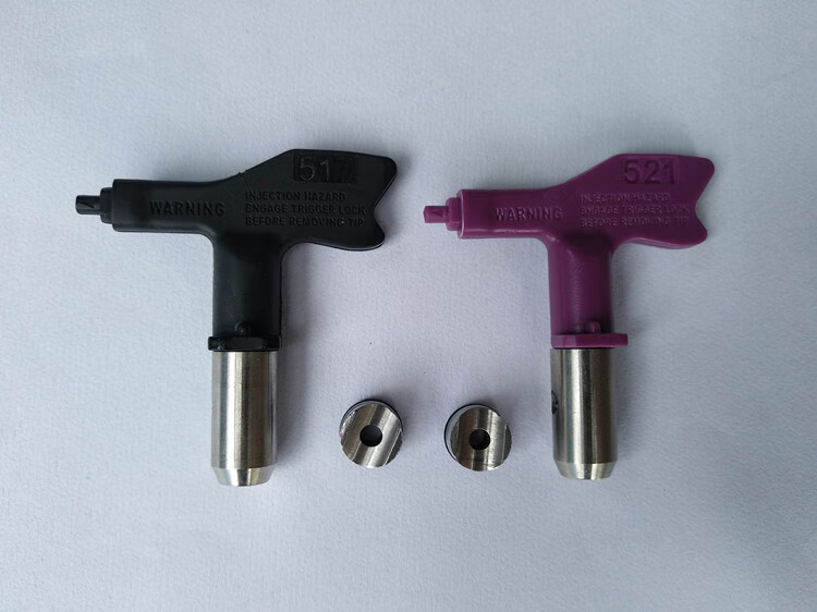 无气喷涂机高压管鸭嘴配件喷嘴喷枪钨钢高硬度喷头枪嘴分色高雾化243