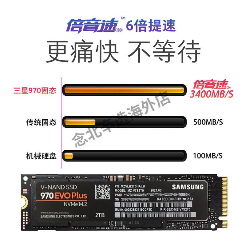 三星(samsung)三星 970evoplus 盒装 m.