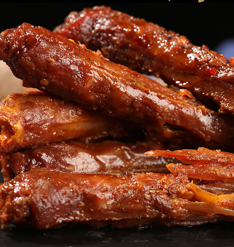 亲零嘴风干烤脖黑鸭脖味整根糖醋味香辣麻辣网红零食卤熟食类劲辣味60