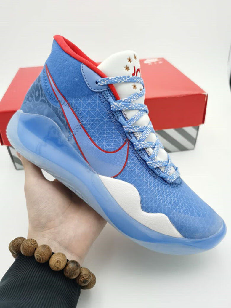 抖音明星同款莆田纯原高版本杜兰特12代男鞋耐磨气垫运动鞋kd12球鞋