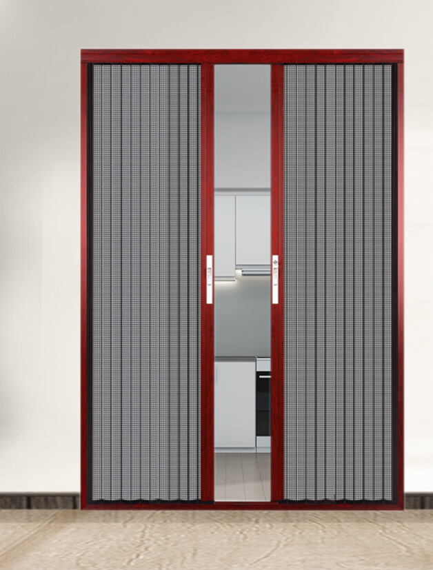 金刚网纱门推拉式隐形折叠沙窗门沙门家用铝合金纱窗