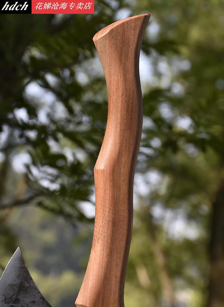 斧头户外伐木斧头维京战斧俄罗斯战斧手工锻打斧头锰钢高硬度柴树骨