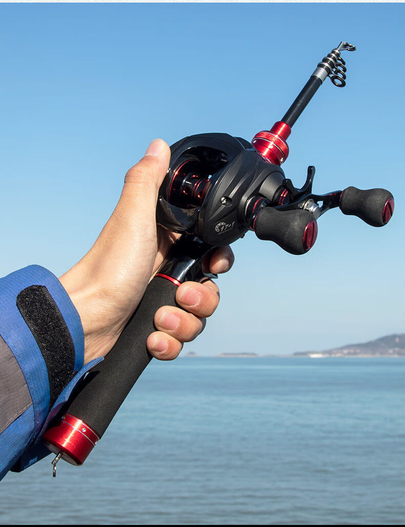 新款伸缩路亚竿套装全套m调超短迷你便携小路亚海竿马口杆鱼竿24米直