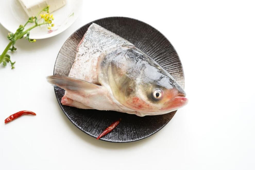 新鲜鲢鱼头现杀白鲢鱼胖头花鳙鱼三峡原生态淡水鱼大头鱼剁椒鱼头新鲜