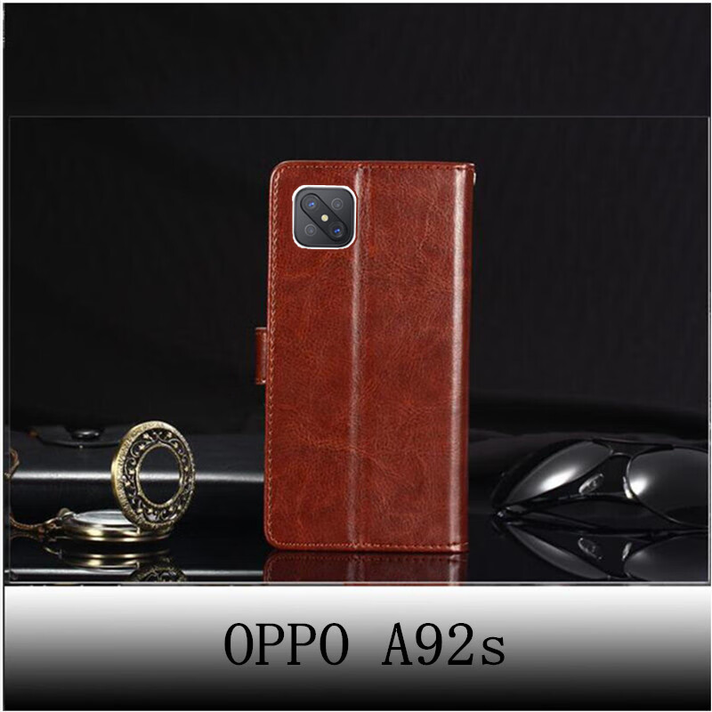 源迦一翻盖式皮套oppo a72手机壳 硅胶全包边a92s防摔oppoa72保护套a8