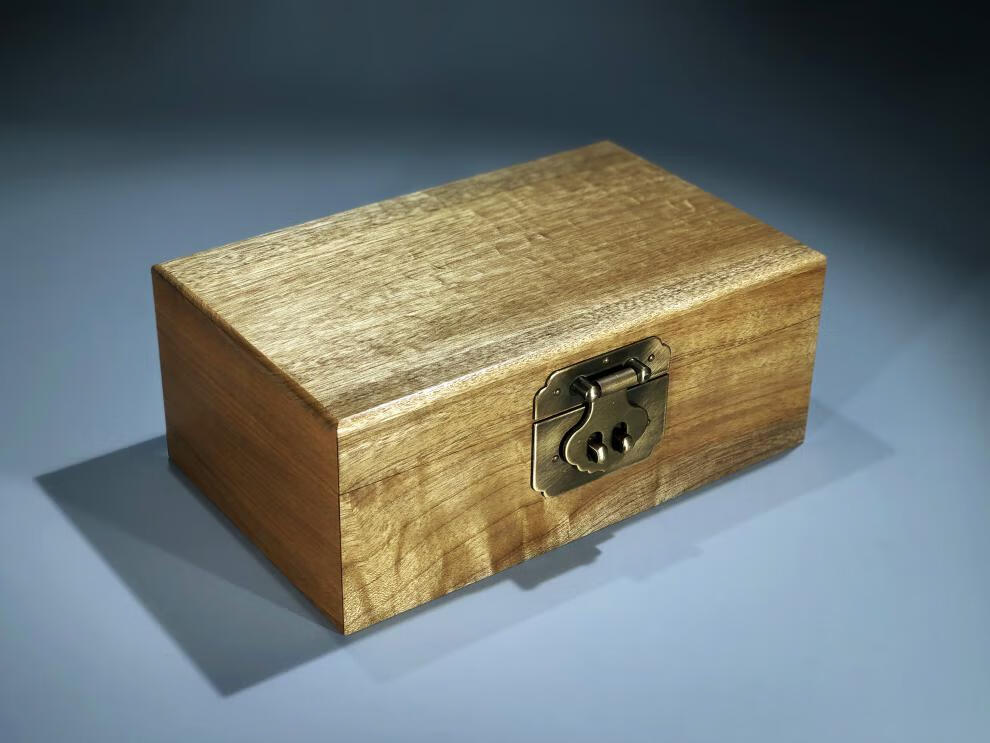 金丝楠木首饰盒正宗四川金丝楠木阴沉木乌木珠宝首饰盒收纳中国风婚礼