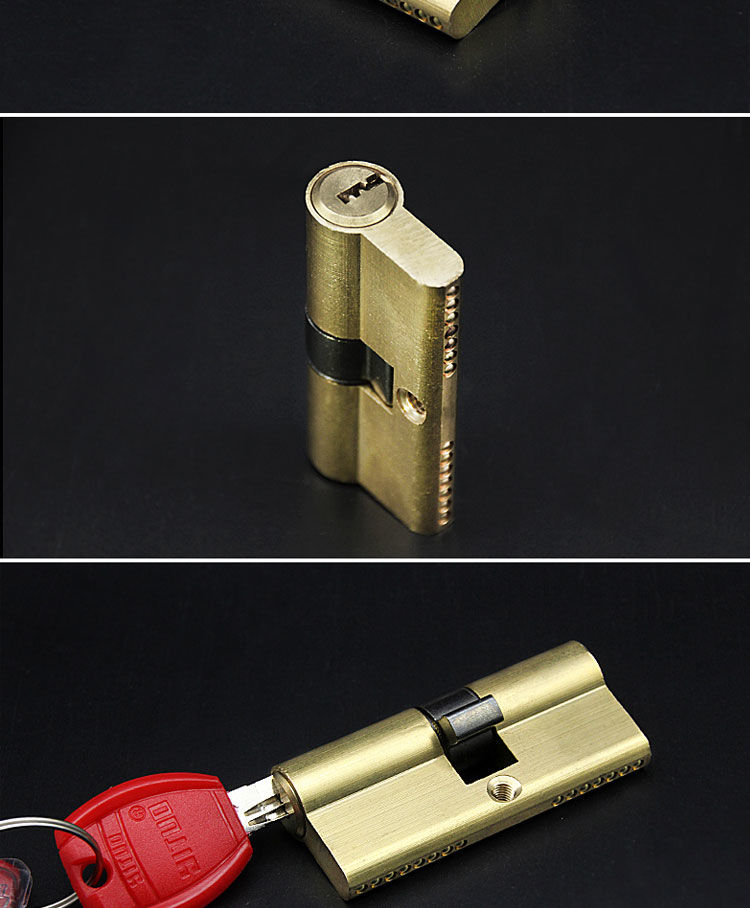 防盗门锁芯工程大门锁锁芯老式天地锁锁芯双面防撬弹子通用型 75偏心