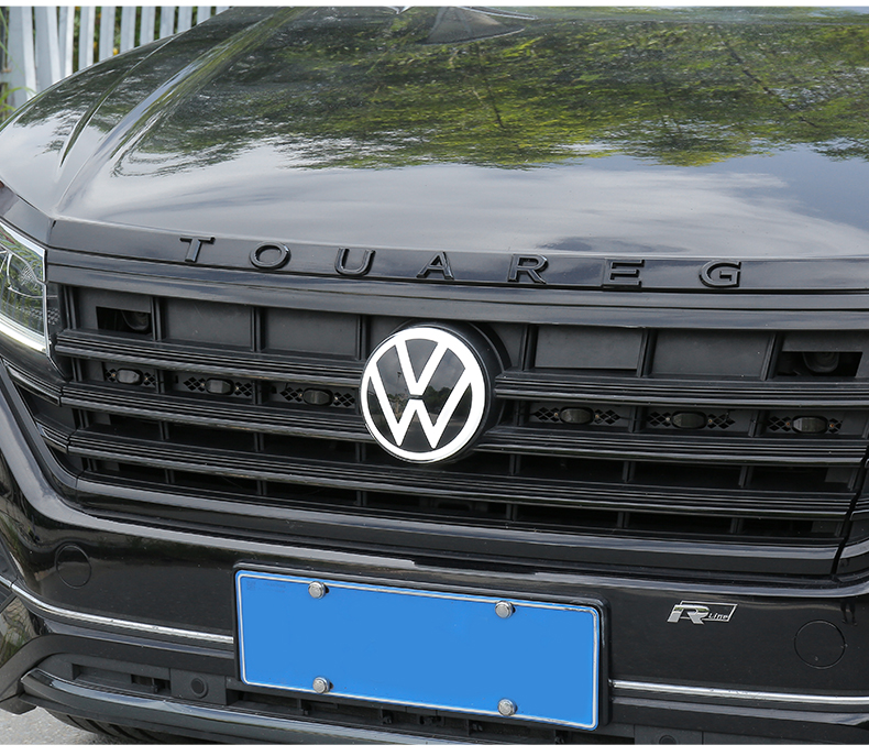 车头中网流水灯 大标改装饰 新途锐·发光车标【前置】流光白光 19-22