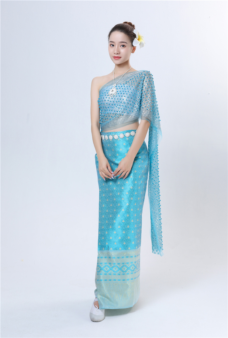 傣族服装泰国西双版纳裙套装情人节影楼摄影写真女装旅游民族风裙子 