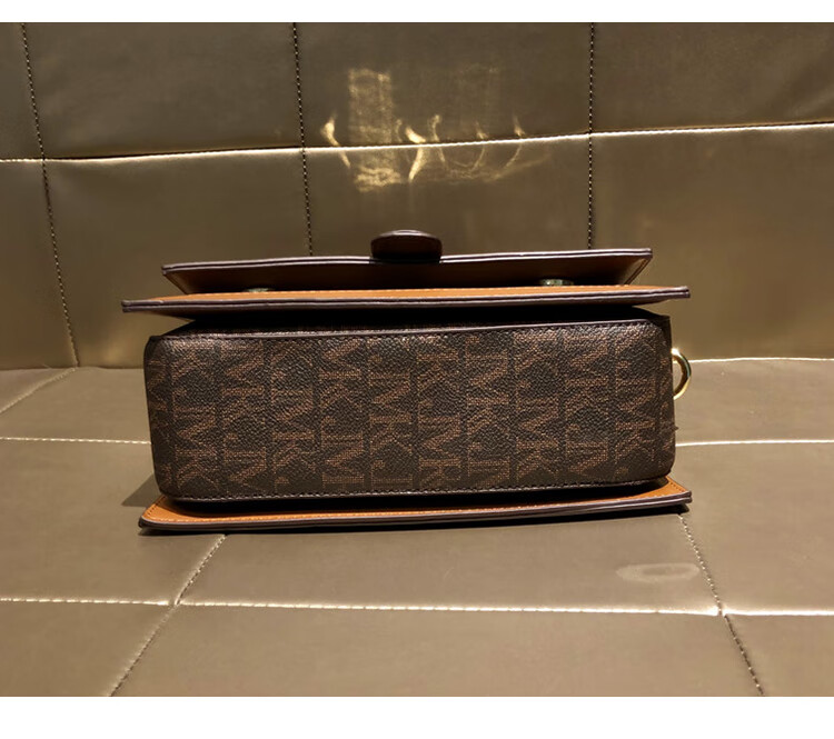 jabags包包女包2022新款时尚韩版手提小方包大气简约斜挎单肩包棕色