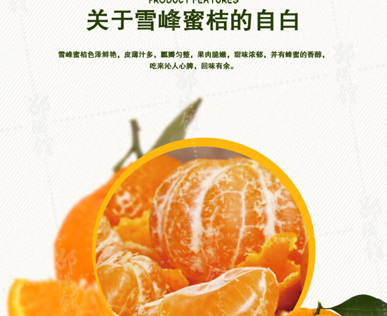 橘子水果洞口雪峰涌泉桔子10斤新鲜薄皮应季水果孕妇宫川蜜橘年货5斤