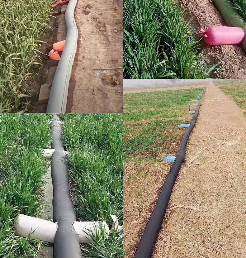 6寸水带浇地神器布水带农用灌溉农田水管软水管多袖水袋大棚菜园浇水