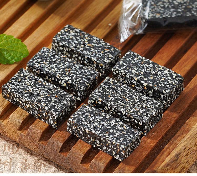 黑芝麻软糕零食袋装休闲零食咸甜手工糕点营糕批发黑芝麻糕1000g甜味