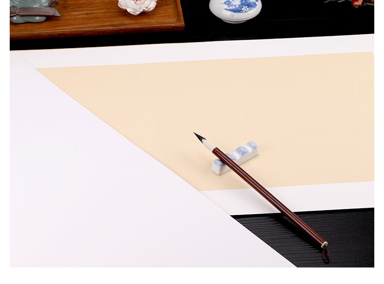 班奇盾 四尺宣纸卡纸书法国画作品纸加厚空白软卡纸生宣半生半熟宣