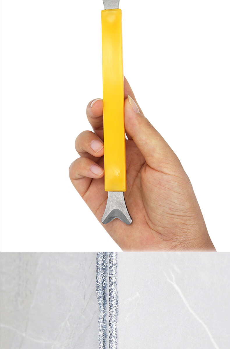 定制适用瓷砖美缝剂专用钨钢压缝片施工工具美缝阴阳角压缝神器狗骨头