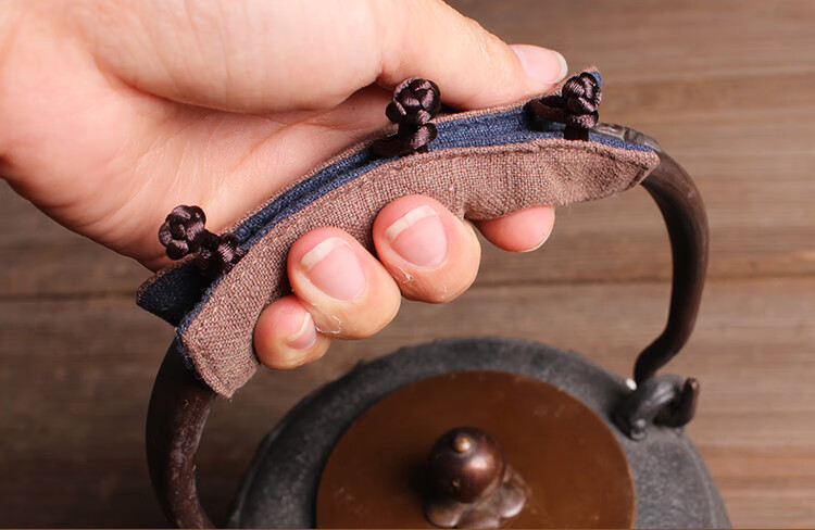 铁壶提梁把手隔热套 铁壶铜壶银壶烧水壶茶壶把手套壶柄提梁布束防烫