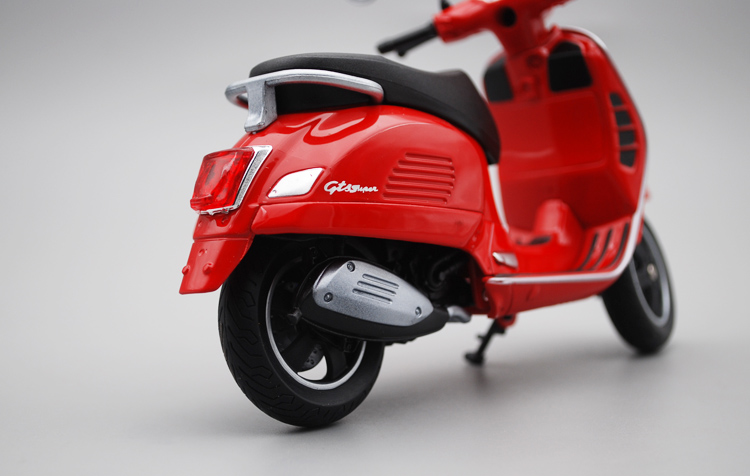 威利1:12比亚乔vespa gts super 仿真摩托车模型轮胎可动 primavera