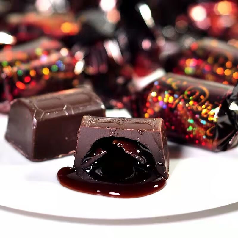 酒心巧克力威士忌酒心夹心糖牌巧克力糖喜糖威士忌酒心500克34颗