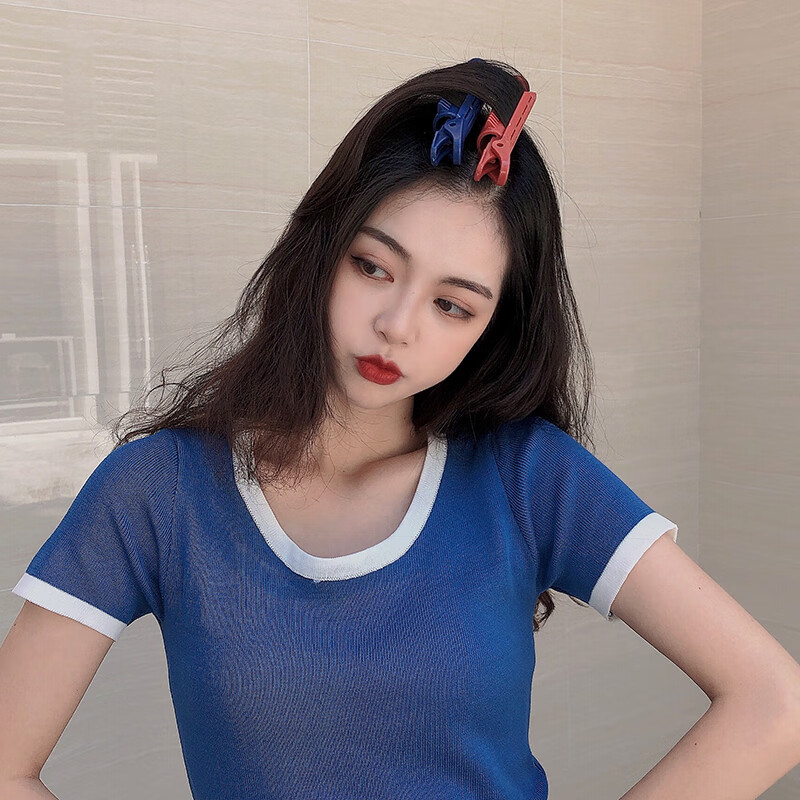 璞韵puyun韩国网红头顶头发蓬松神器少女可爱夹子发卡头饰刘海夹卷发