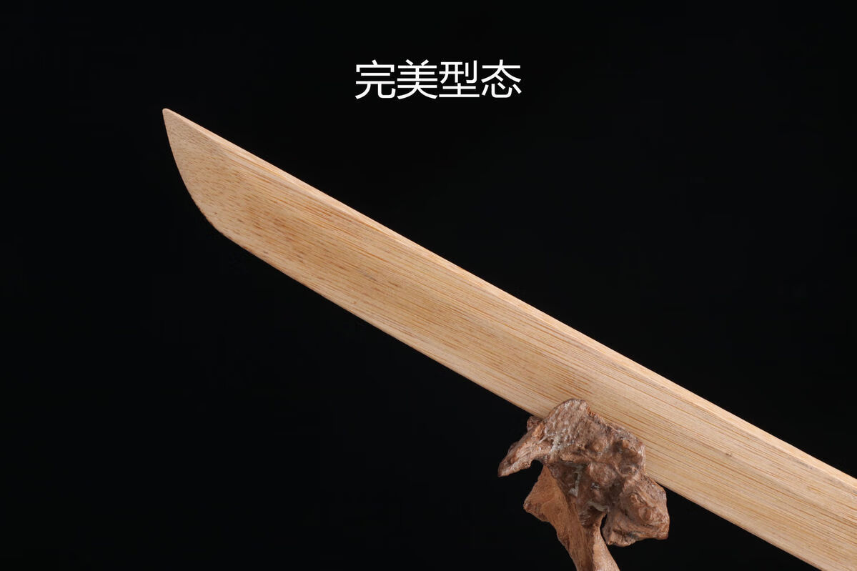 居合木刀竹刀表演刀具cos未开刃练习玩具 黑色油漆款