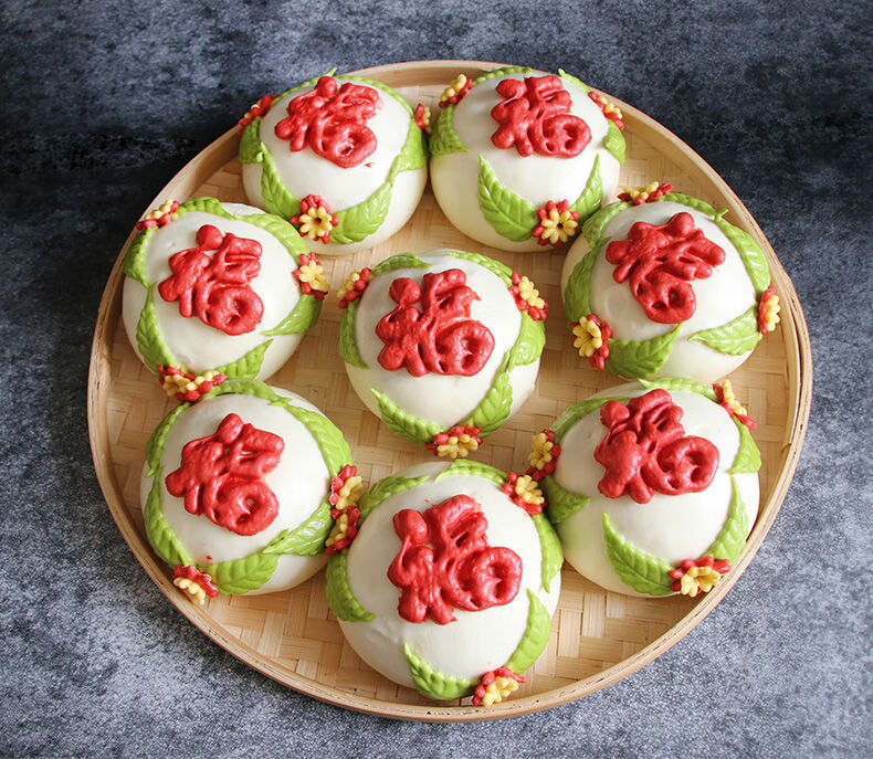 凯偲洽 现做现发果蔬花馍 结婚花样上供馍过年送礼 年货好礼朋好友