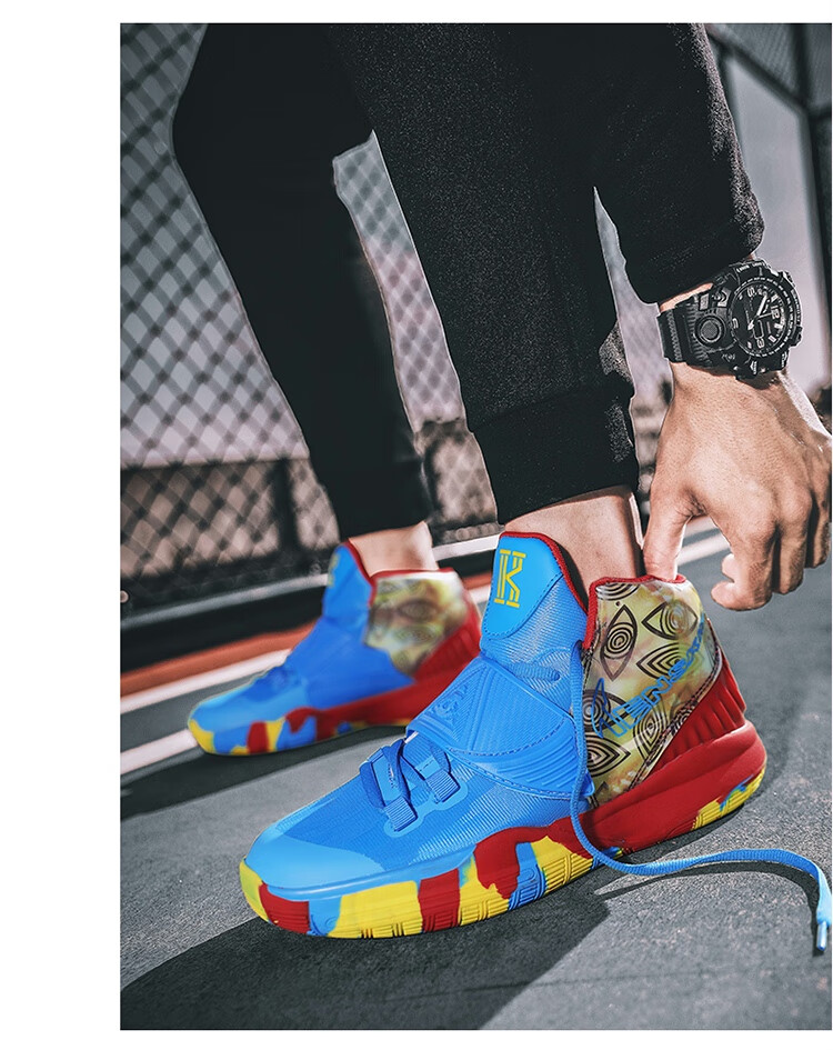 1/1aj夏季南海岸篮球运动男女鞋圣甲虫洛杉矶学生鸳鸯男鞋 6代章鱼哥