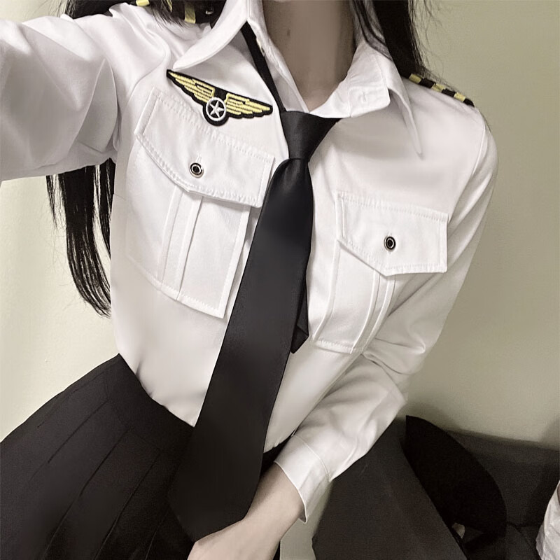 职业装女装套装夏季夏季学生jk制服套装短袖衬衫海军学院风女装空姐上