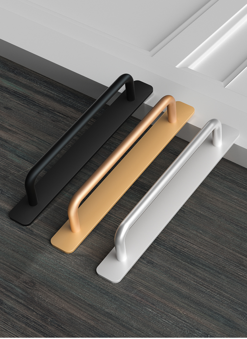 门把手柄免打孔 免打孔门把手手柄推拉门把手柜门拉手玻璃门手柄阳台