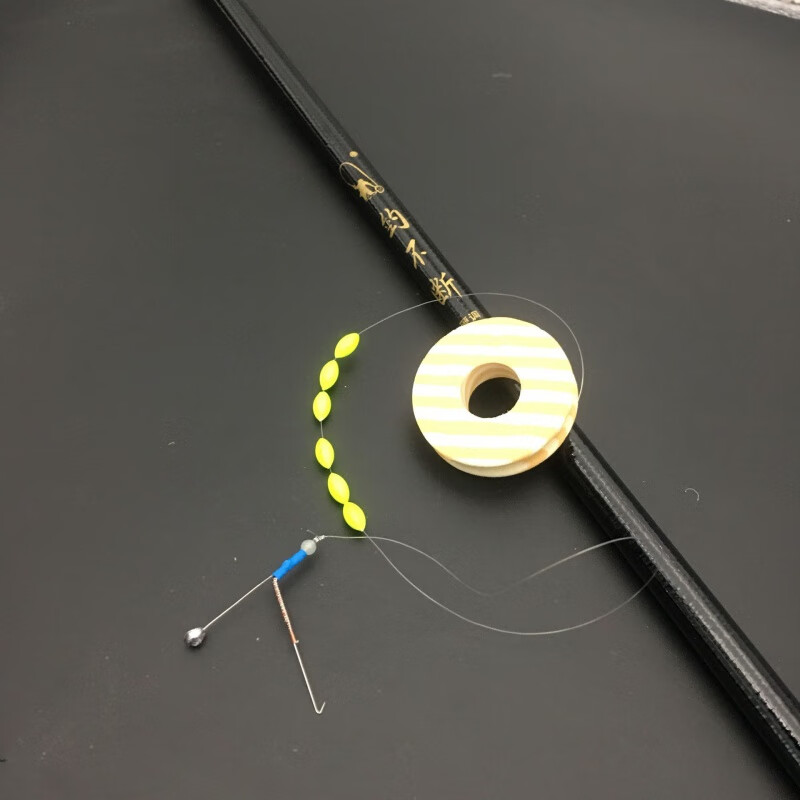 手工钓虾钩 钓虾杆钓河虾钩钓草虾专用 双钩线组扁担钩钓虾器 有倒刺