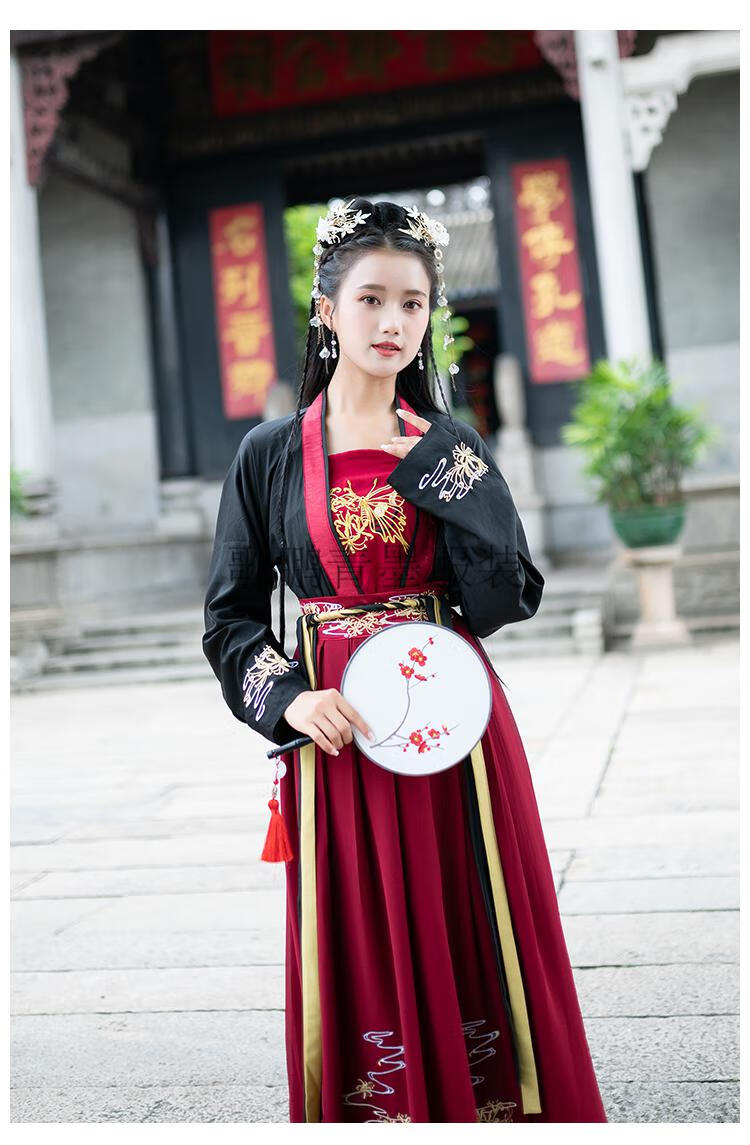 民族风汉服女初中生高中大学生超仙中国风古装日常金