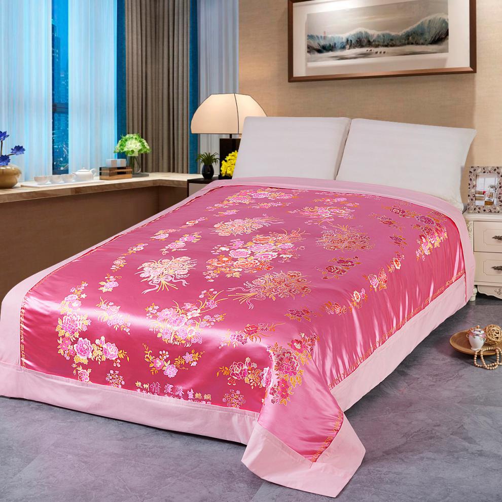 被套老式杭州丝绸杭州丝绸织锦缎软缎被面绸缎被套婚庆被罩龙凤百子