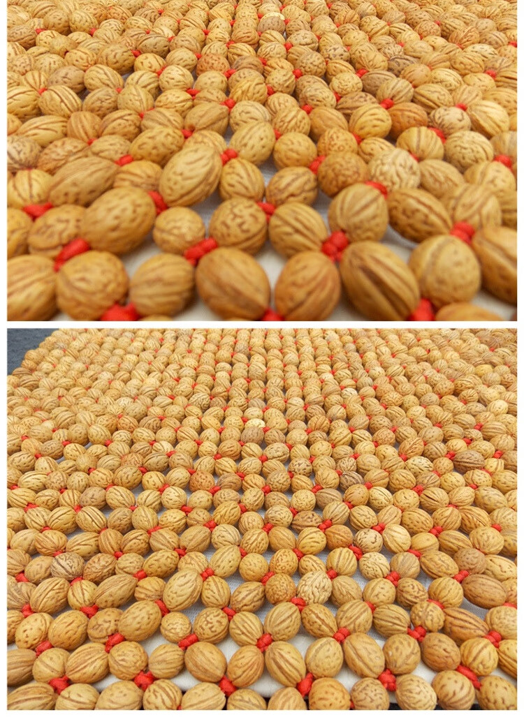 cklde天然野生桃核汽车坐垫手编按摩养生木珠座垫山核桃胡单片夏季凉