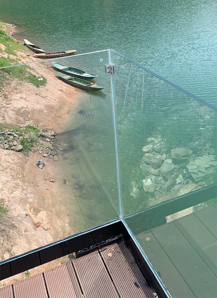 楼梯扶手无框玻璃卡槽碳钢u型预埋钢槽镀锌地槽简约阳台护栏栏杆510