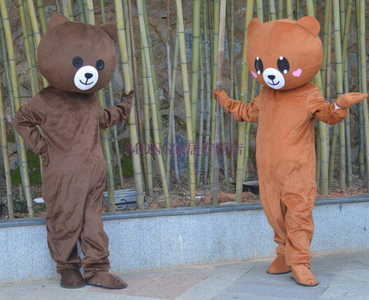 网红熊人偶服装网红牵然熊卡通人偶服装真人穿恶搞笑熊跳舞抖音同款