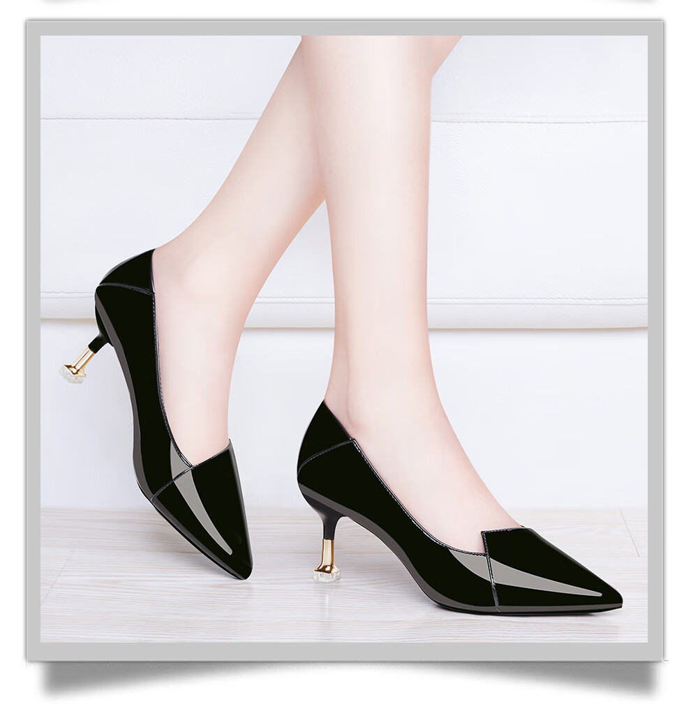 高跟鞋女2020新款夏季单鞋女酒杯跟中跟细跟本命年女鞋子大红色新娘婚