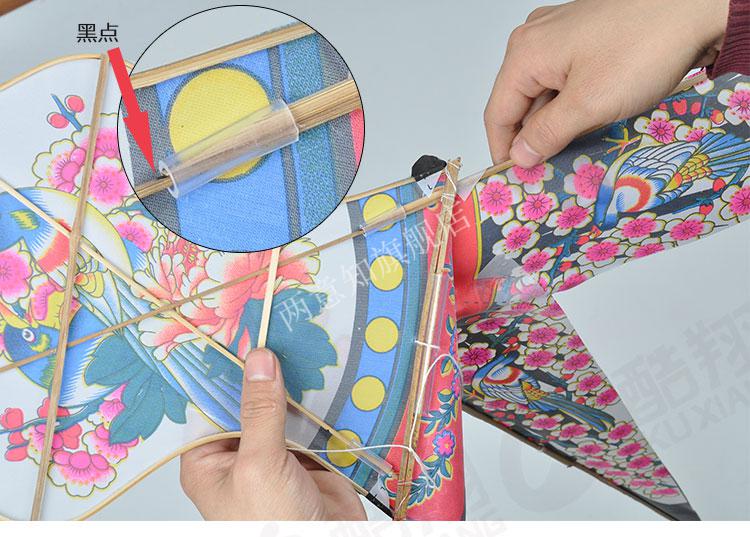 传统手工风筝潍坊正宗传统手工立体沙燕风筝竹条骨架可放飞纸鸢儿童