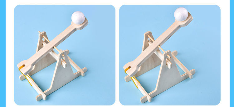 甄萌投石机儿童diy自制投石器手工玩具物理科学实验学生科技发明小