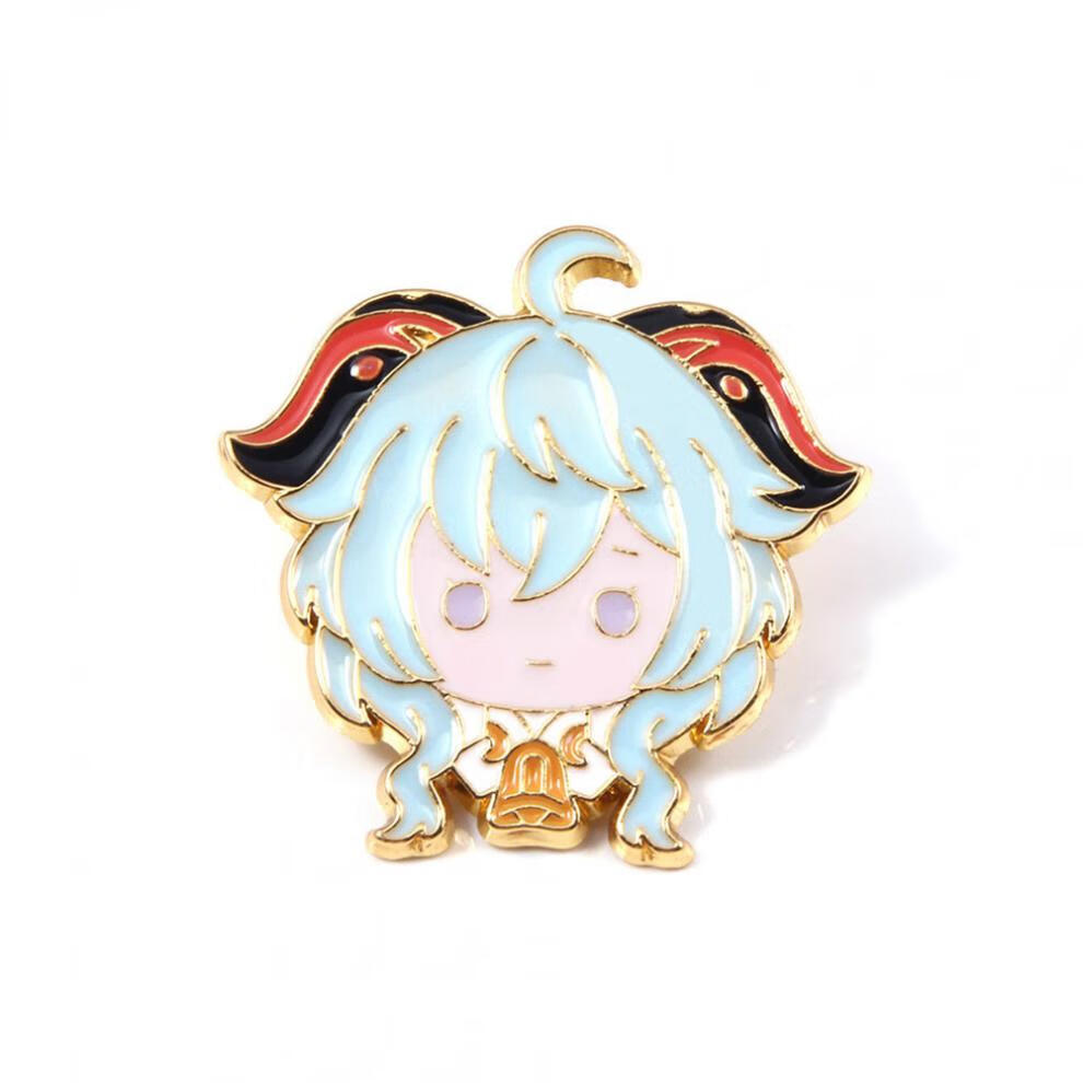 原神q版金属胸针动漫万叶神里绫华胸章雷电将军珊瑚宫心海徽章x