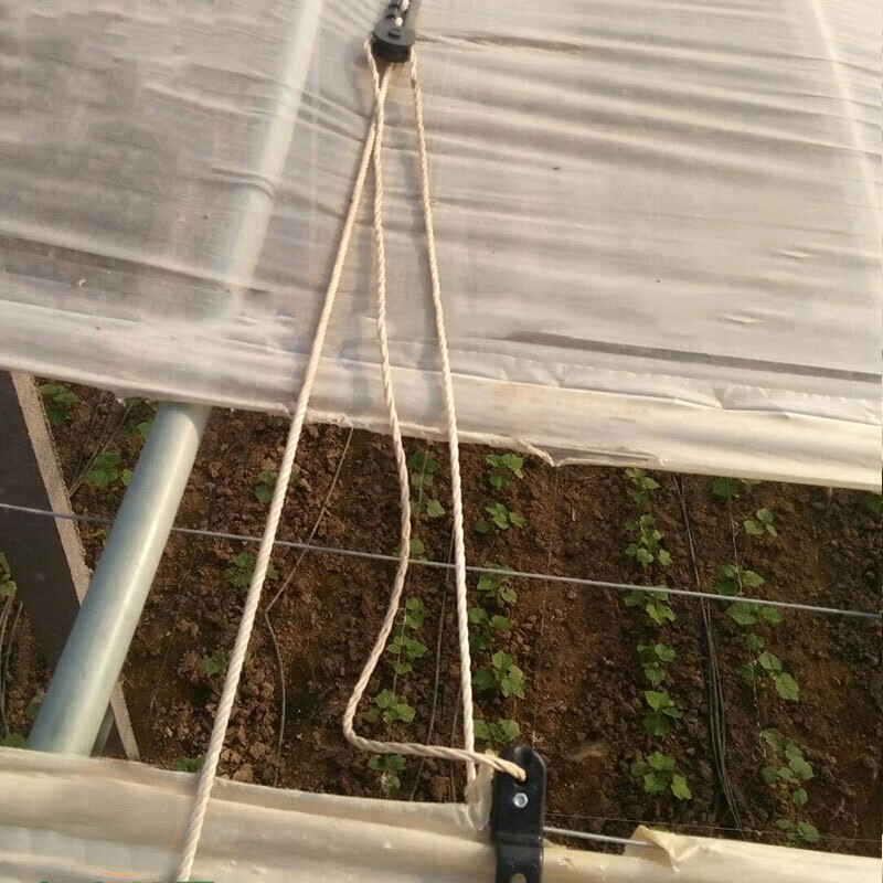 温室大棚配件放风口滑轮反背滑轮风口开合器 折叠夹子 放风器 铝合金