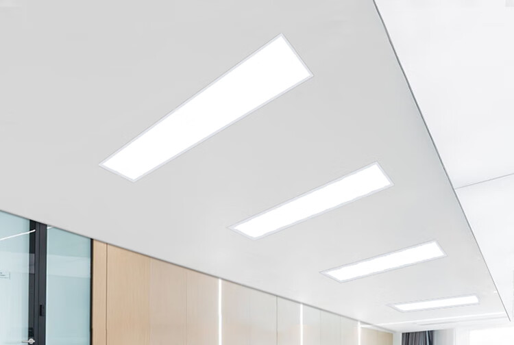 嵌入式长条灯条形led吸顶平板灯办公室过道商用天花板吊顶办公灯白框