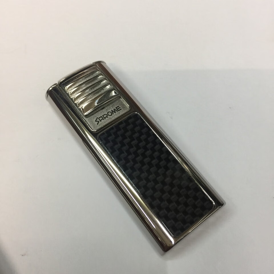 日本沙乐美sarome古董防风八十年代打火机耐高温 银色 方格【图片