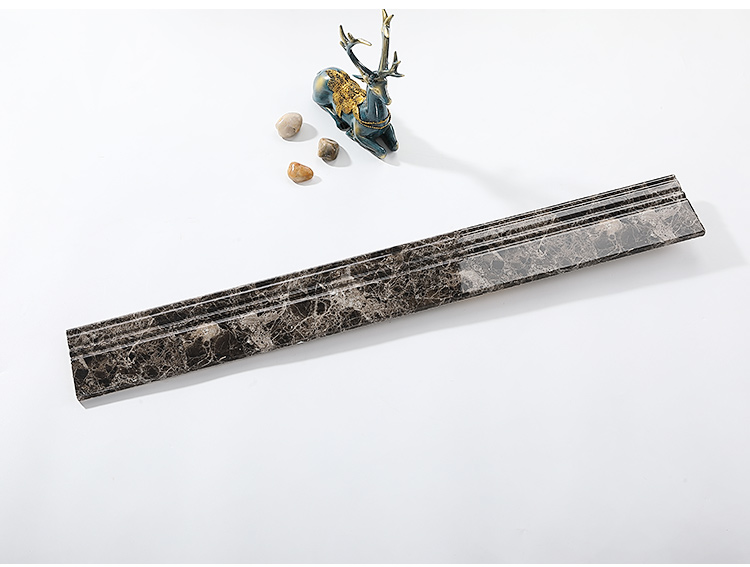 踢脚线地脚线800x100瓷砖客厅地砖角线仿大理石纺波导线门槛石 爵士白