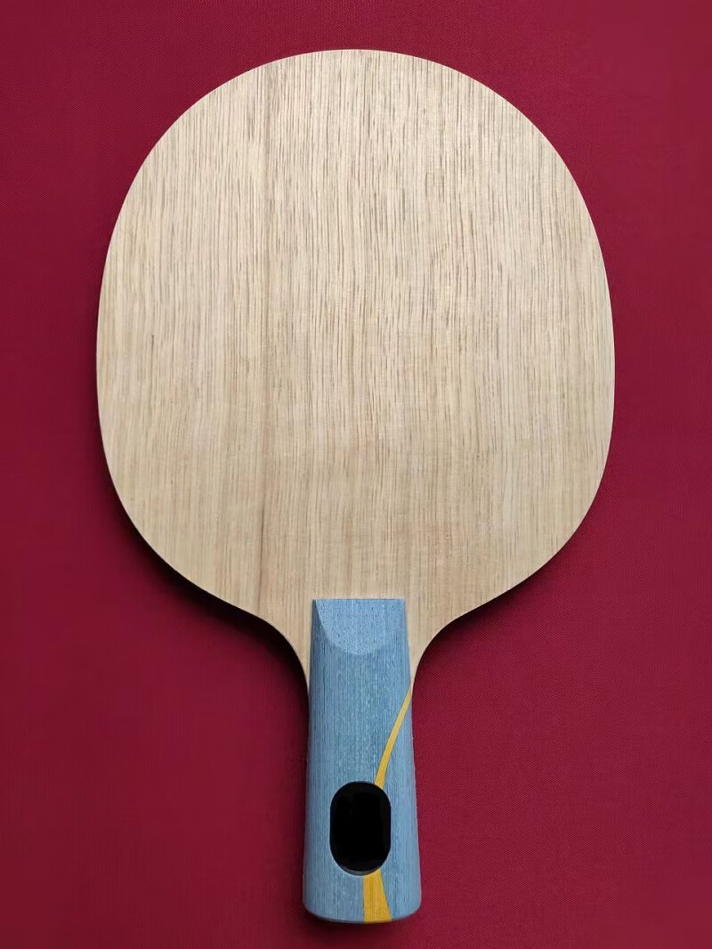 龙5乒乓球底板 定制乒乓球拍龙五龙5底板w968横拍拍6边形 横拍fl(裸板