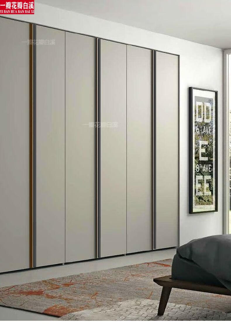 柜门拉手现代简约衣柜门拉手定制通顶大衣柜门加长条把手现代简约黑色